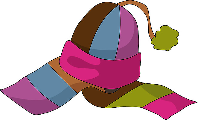 EPS 클립아트 모자 잡화 옷 일러스트 털모자 사람없음 목도리 겨울옷 방한용품 털목도리 국내일러스트 모자_잡화 겨울 오브젝트 파일형식 벡터