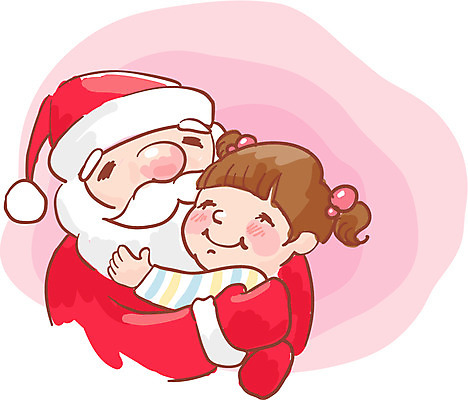 EPS 클립아트 계절 기념일 할아버지 노년 남자 어린이 크리스마스 겨울 일러스트 사람 소녀 두명 산타클로스 국내일러스트 여자 이벤트 성인 파일형식 벡터