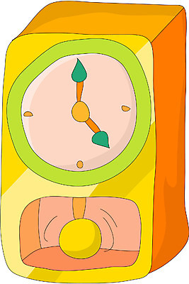 EPS 클립아트 시계 생활용품 일러스트 사람없음 벽시계 오브젝트 괘종시계 국내일러스트 파일형식 벡터