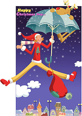 EPS 계절 기념일 남자 종교 크리스마스 겨울 일러스트 우산 하늘 선물 한명 사람 20대 성인 야외 산타클로스 마을 루돌프 야간 보따리 남자만 남자한명만 성인남자만 청년만 청년남자만 청년남자한명만 성인한명만 성인남자한명만 성인만 국내일러스트 자연요소 1 사슴 이벤트 청년 파일형식 벡터