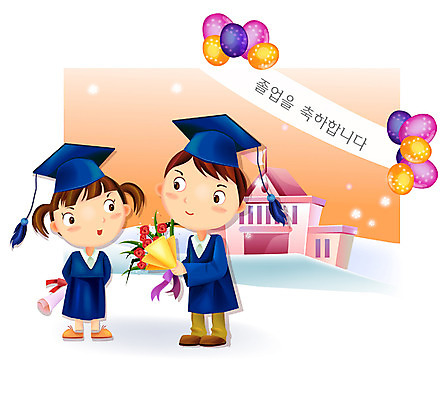 EPS 캐릭터 학생 여자 기념일 남자 꽃 교복 어린이 꽃다발 일러스트 졸업 학교 졸업식 기념 사람 이벤트 청년 야외 두명 축하 졸업장 이벤트캐릭터 일러캐릭터 식물 옷 교육 컨셉 성인 파일형식 벡터