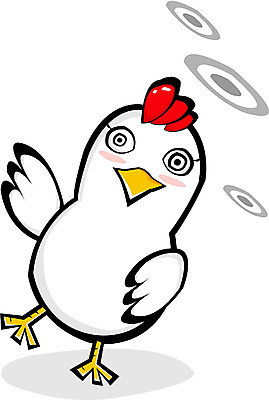 EPS 클립아트 동물 척추동물 캐릭터 일러스트 사람없음 가축 십이지신 운세 닭띠 닭 새캐릭터 닭캐릭터 어지러운 현기증 일러캐릭터 동물캐릭터 조류 증상 파일형식 벡터