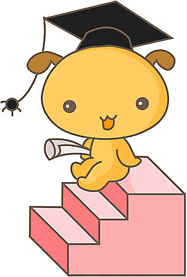 EPS 클립아트 동물 척추동물 캐릭터 학생 육지동물 일러스트 졸업 포유류 졸업식 졸업생 사람없음 반려동물 축제 개 강아지 일러캐릭터 교육 파일형식 벡터