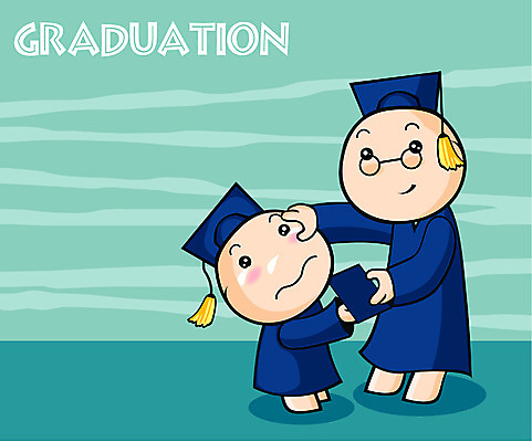 EPS 학생 일러스트 학사모 졸업 졸업식 졸업생 사람 두명 교사 축제 졸업가운 졸업장 눈물 스승 국내일러스트 직업 모자_잡화 교육 감정 가운 파일형식 벡터