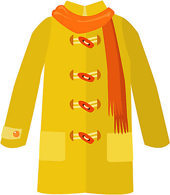 EPS 클립아트 옷 겨울 일러스트 사람없음 목도리 외투 코트 방한용 국내일러스트 잡화 계절 상의 파일형식 벡터