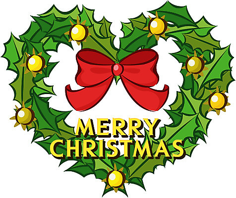 EPS 클립아트 기념일 리본 크리스마스장식 크리스마스 일러스트 크리스마스용품 사람없음 장식 화환 오브젝트 장식리스 국내일러스트 꽃 이벤트 용품 파일형식 벡터