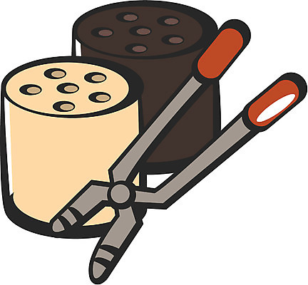 EPS 클립아트 생활용품 겨울 일러스트 사람없음 오브젝트 연료 난방 연탄 연탄집게 국내일러스트 계절 집게 파일형식 벡터