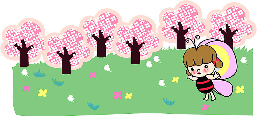 EPS 주간 전신 클립아트 나무 식물 사계절 계절 여자 나비 곤충 절지류 일러스트 상상 자연 사람 야외 봄 여자만 국내일러스트 자연요소 동물 생태계 파일형식 벡터
