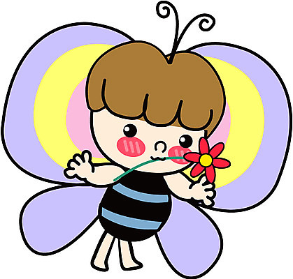 EPS 전신 클립아트 식물 사계절 계절 남자 꽃 나비 곤충 절지류 일러스트 상상 자연 사람 봄 남자만 국내일러스트 동물 생태계 파일형식 벡터