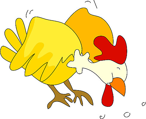 EPS 클립아트 동물 척추동물 캐릭터 한마리 일러스트 조류 사람없음 가축 닭 수탉 일러캐릭터 1 수컷 파일형식 벡터