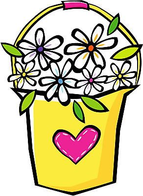 EPS 클립아트 식물 사계절 계절 꽃 일러스트 사람없음 봄 꽃바구니 국내일러스트 바구니 파일형식 벡터