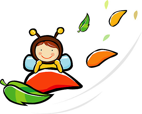 EPS 클립아트 동물 사계절 계절 곤충 잎 절지류 일러스트 상상 바람 나뭇잎 사람 봄 꿀벌 벌 국내일러스트 자연요소 식물 날씨 벌_곤충 파일형식 벡터