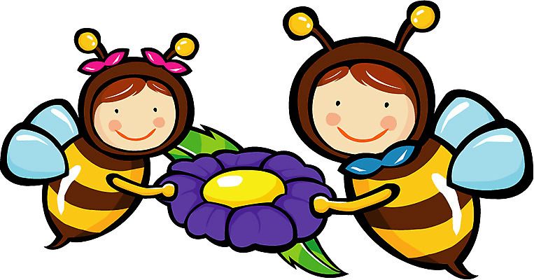 EPS 클립아트 동물 사계절 계절 꽃 곤충 절지류 일러스트 상상 사람 봄 꿀벌 벌 국내일러스트 식물 벌_곤충 파일형식 벡터