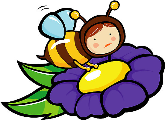 EPS 클립아트 동물 사계절 계절 꽃 곤충 절지류 일러스트 상상 사람 봄 꿀벌 벌 국내일러스트 식물 벌_곤충 파일형식 벡터