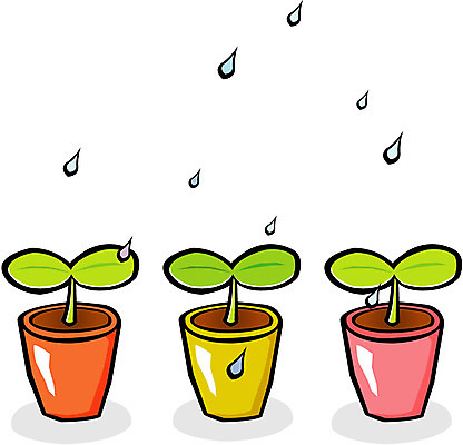 EPS 클립아트 식물 사계절 계절 화분 잎 일러스트 사람없음 새싹 봄 국내일러스트 파일형식 벡터