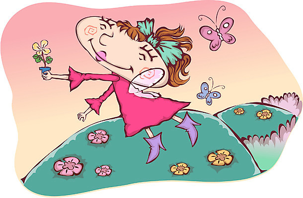 EPS 주간 전신 사계절 계절 여자 꽃 나비 곤충 일러스트 상상 한명 사람 20대 성인 야외 판타지 봄 비행 여자만 여자한명만 성인여자만 청년만 청년여자만 성인한명만 청년여자한명만 성인여자한명만 성인만 국내일러스트 자연요소 식물 동물 1 청년 파일형식 벡터