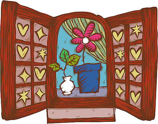 EPS 시설물 사계절 계절 현대건축 건축 꽃 화분 일러스트 창문 사람없음 판타지 봄 건축부분 국내일러스트 식물 건축물 상상 파일형식 벡터