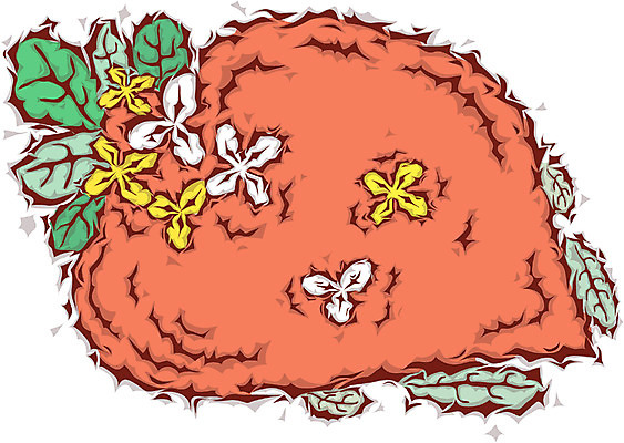 EPS 식물 사계절 계절 꽃 일러스트 사랑 사람없음 판타지 컬러풀 봄 하트 국내일러스트 모양 감정 컬러 상상 파일형식 벡터