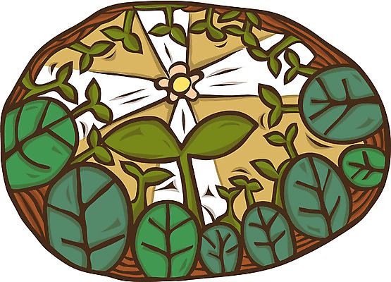 EPS 주간 식물 사계절 계절 꽃 로우앵글 일러스트 사람없음 야외 판타지 태양 새싹 봄 국내일러스트 자연요소 뷰포인트 상상 파일형식 벡터