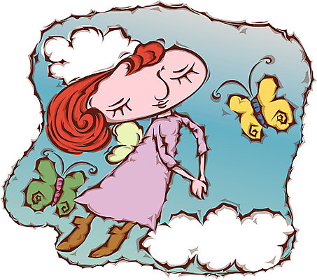 EPS 주간 전신 사계절 계절 여자 나비 곤충 일러스트 상상 하늘 한명 사람 20대 성인 야외 판타지 봄 비행 여자만 여자한명만 성인여자만 청년만 청년여자만 성인한명만 청년여자한명만 성인여자한명만 성인만 국내일러스트 자연요소 동물 1 청년 파일형식 벡터