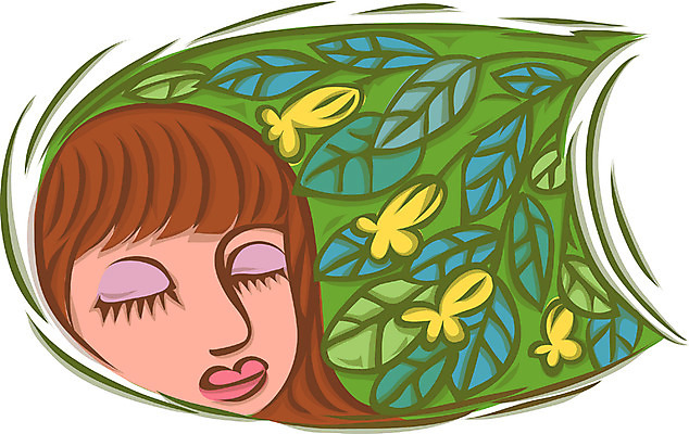 EPS 사계절 계절 여자 꽃 얼굴 초등학생 어린이 꽃밭 일러스트 한명 사람 소녀 판타지 봄 여자만 여자한명만 어린이만 소녀만 소녀한명만 국내일러스트 식물 1 학생 상상 신체부위 파일형식 벡터