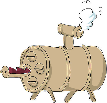 EPS 클립아트 음식 생활용품 겨울 일러스트 디저트 사람없음 오브젝트 겨울음식 고구마 겨울간식 군고구마 연통 군고구마통 제철음식 국내일러스트 계절 뿌리채소 구이 제철 파일형식 벡터