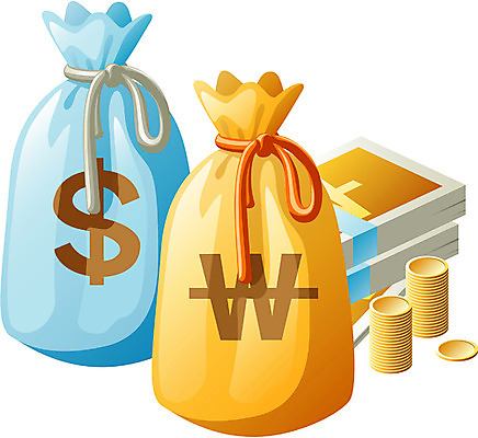 EPS 산업 지폐 돈 일러스트 비즈니스 사람없음 금융 달러 동전 원화 주머니 오브젝트 모던 국내일러스트 경제 재산 파일형식 벡터