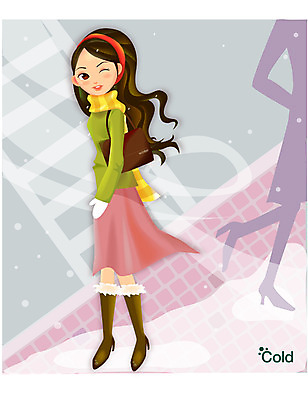 EPS 여자 겨울 일러스트 자연 날씨 거리 한명 사람 20대 성인 눈 여자만 여자한명만 성인여자만 청년만 청년여자만 성인한명만 청년여자한명만 성인여자한명만 성인만 국내일러스트 자연요소 1 계절 청년 생태계 파일형식 벡터