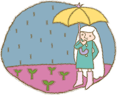 EPS 전신 사계절 계절 여자 일러스트 우산 날씨 한명 서기 사람 20대 성인 야외 판타지 새싹 봄 봄비 비 여자만 여자한명만 성인여자만 청년만 청년여자만 성인한명만 청년여자한명만 성인여자한명만 성인만 국내일러스트 자연요소 식물 1 모션 상상 청년 비_날씨 파일형식 벡터