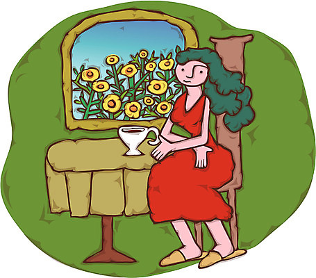 EPS 전신 사계절 계절 여자 꽃 커피 일러스트 휴식 실내 한명 사람 앉기 20대 성인 판타지 봄 차 여자만 여자한명만 성인여자만 청년만 청년여자만 성인한명만 청년여자한명만 성인여자한명만 성인만 국내일러스트 식물 1 음료 컨셉 모션 상상 청년 내부 파일형식 벡터