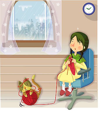 EPS 동물 구름 여자 어린이 의자 일러스트 자연 날씨 실내 한명 사람 소녀 20대 성인 고양이 비 뜨개질 털실 소서 흐림 반려 여자만 여자한명만 국내일러스트 자연요소 1 가구 포유류 청년 취미 내부 여름 반려동물 실 절기 생태계 파일형식 벡터