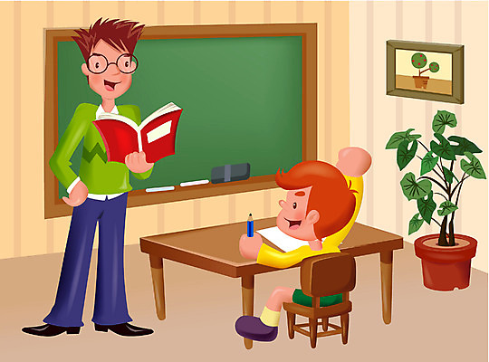 EPS 교육 남자 화분 일러스트 교실 학교 청소년 수업 사람 소년 두명 책 스쿨라이프 교사 칠판 발표 남자만 십대만 십대남자만 국내일러스트 직업 라이프스타일 어린이 파일형식 벡터