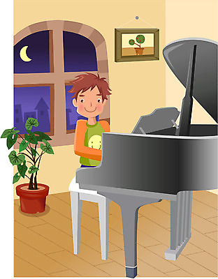 EPS 직업 학생 교육 남자 초등학생 악기 음악 연주 일러스트 교과목 청소년 수업 실내 한명 사람 소년 10대 책 연주자 달 건반 피아노 건반악기 야간 음악교육 학원 남자만 남자한명만 십대만 십대남자만 십대남자한명만 국내일러스트 자연요소 1 어린이 문화예술 내부 음악가 파일형식 벡터