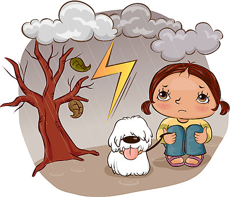 EPS 나무 여자 반려견 어린이 일러스트 자연 날씨 한명 사람 소녀 20대 성인 야외 비 개 강아지 번개 일기예보 장마 소서 흐림 반려 여자만 여자한명만 국내일러스트 자연요소 식물 1 포유류 청년 여름 반려동물 비_날씨 절기 생태계 파일형식 벡터