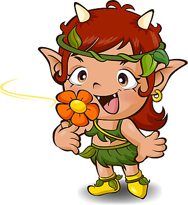 EPS 캐릭터 여자 꽃 일러스트 상상 도깨비 상상캐릭터 도깨비방망이 도깨비캐릭터 몬스터 여자만 가상인물 국내일러스트 일러캐릭터 식물 사람 방망이 파일형식 벡터