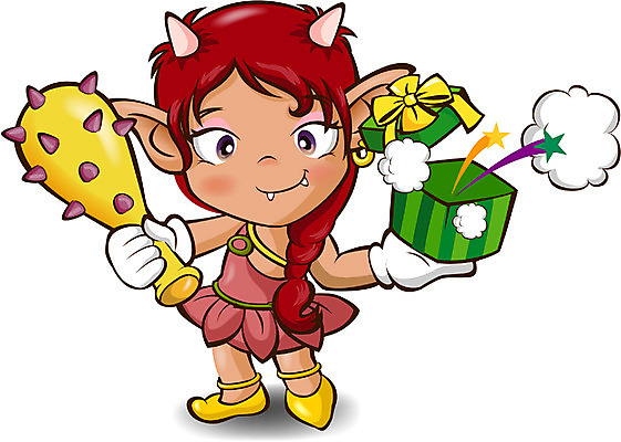 EPS 캐릭터 여자 일러스트 홍보캐릭터 상상 선물 이벤트 선물상자 쇼핑 세일 도깨비 상상캐릭터 도깨비방망이 도깨비캐릭터 몬스터 여자만 가상인물 국내일러스트 일러캐릭터 사람 상자 방망이 파일형식 벡터
