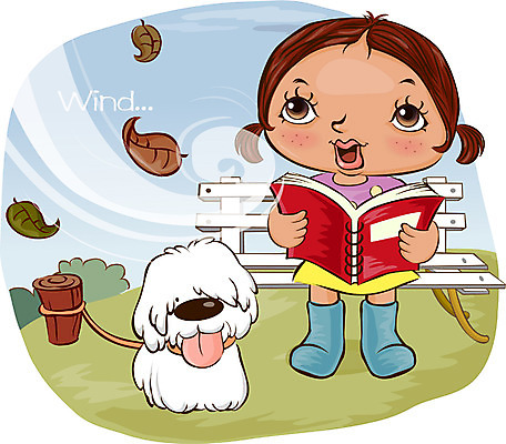 EPS 계절 여자 반려견 어린이 낙엽 벤치 일러스트 자연 바람 날씨 한명 사람 소녀 초원 20대 성인 야외 독서 강아지 일기예보 반려 삽살개 여자만 여자한명만 국내일러스트 자연요소 1 잎 의자 청년 반려동물 개 생태계 파일형식 벡터