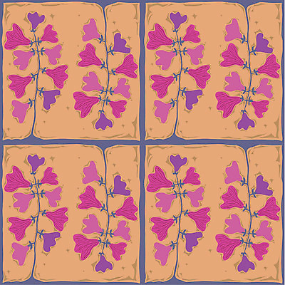 EPS 문양 디자인 꽃 백그라운드 무늬 패턴 일러스트 벽지 사람없음 포장지 국내일러스트 식물 포장 파일형식 벡터