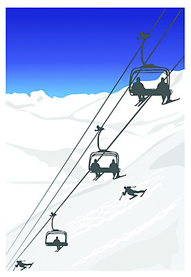 EPS 주간 클립아트 육상교통 설경 겨울 일러스트 레저 스키 스키장 사람없음 야외 눈 리프트 케이블카 국내일러스트 자연요소 계절 교통수단 날씨 겨울스포츠 풍경 파일형식 벡터