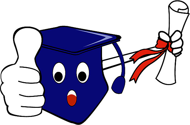 EPS 캐릭터 모자 잡화 교육 일러스트 학사모 졸업 손짓 사람없음 엄지손가락 최고 졸업장 일러캐릭터 모자_잡화 손가락 모션 파일형식 벡터