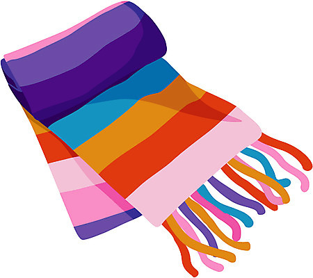 EPS 클립아트 잡화 옷 일러스트 사람없음 목도리 오브젝트 겨울옷 방한용 국내일러스트 겨울 파일형식 벡터