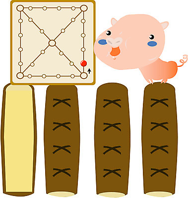 EPS 클립아트 동물 척추동물 캐릭터 한마리 한국문화 한국전통 육지동물 명절 일러스트 포유류 전통캐릭터 새해 한국 사람없음 설날 전통놀이 도 돼지 윷 윷놀이 일러캐릭터 1 동양문화 전통 기념일 아시아 놀이 파일형식 벡터