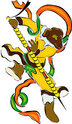 EPS 클립아트 동물 척추동물 캐릭터 육지동물 일러스트 포유류 상상 전통캐릭터 새해 사람없음 십이지신 운세 개 개띠 전통의상 무사 일러캐릭터 전통 파일형식 벡터