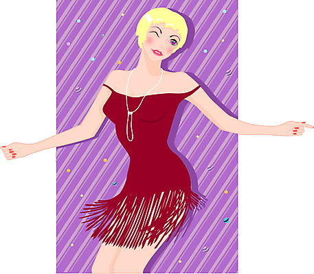 EPS 드레스 여자 패션 일러스트 한명 사람 이벤트 20대 성인 파티 춤 여자만 여자한명만 성인여자만 청년만 청년여자만 성인한명만 청년여자한명만 성인여자한명만 성인만 국내일러스트 1 옷 문화예술 청년 파일형식 벡터