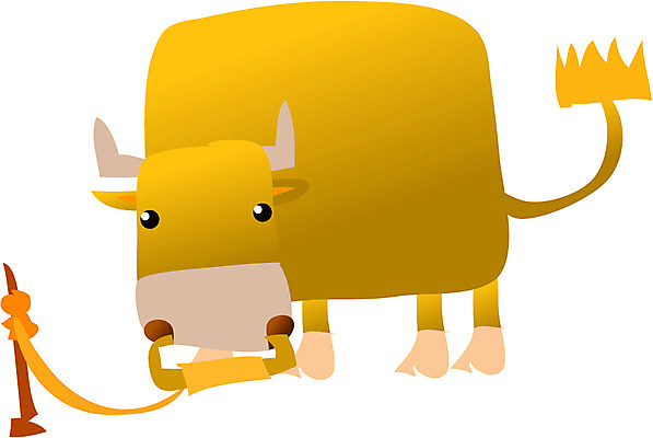 EPS 클립아트 동물 척추동물 캐릭터 한마리 육지동물 일러스트 포유류 상상 새해 사람없음 십이지신 소띠 운세 소 일러캐릭터 1 파일형식 벡터