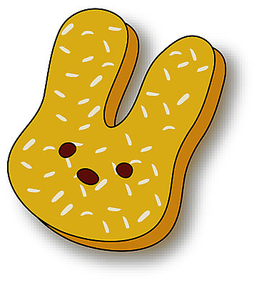 EPS 클립아트 음식 일러스트 디저트 사람없음 쿠키 제과 과자 토끼모양 국내일러스트 모양 제과제빵 파일형식 벡터