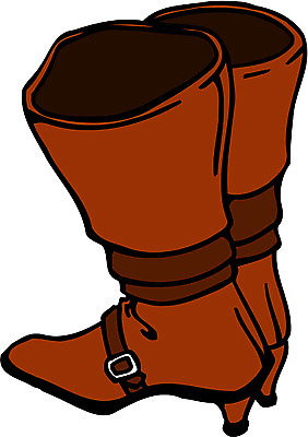 EPS 클립아트 잡화 옷 신발 일러스트 부츠 사람없음 여성용 가죽부츠 국내일러스트 파일형식 벡터