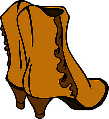 EPS 클립아트 잡화 옷 신발 일러스트 부츠 사람없음 여성용 가죽부츠 국내일러스트 파일형식 벡터