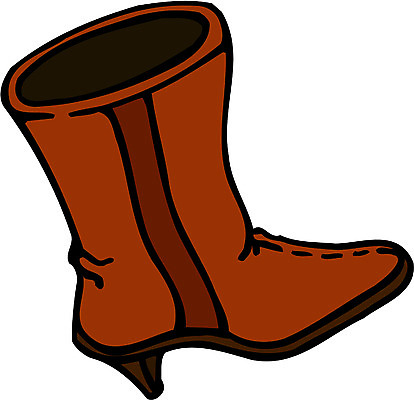 EPS 클립아트 잡화 옷 신발 일러스트 부츠 사람없음 여성용 가죽부츠 국내일러스트 파일형식 벡터