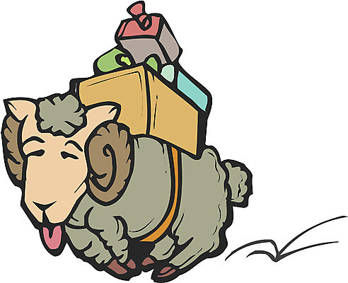 EPS 클립아트 동물 척추동물 육지동물 기념일 크리스마스 일러스트 포유류 사람없음 짐 양 오브젝트 국내일러스트 이벤트 파일형식 벡터